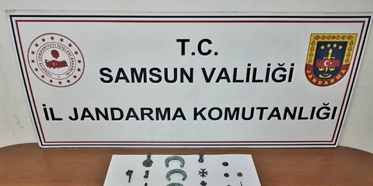 Samsun’da çok sayıda tarihi eser ele geçirildi