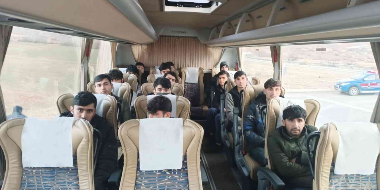 15 düzensiz göçmen jandarmaya yakalandı