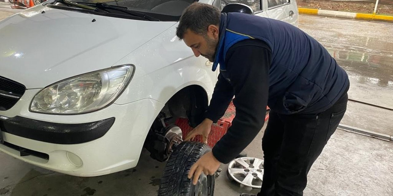 Kış lastiklerine Adıyaman’da yoğun ilgi