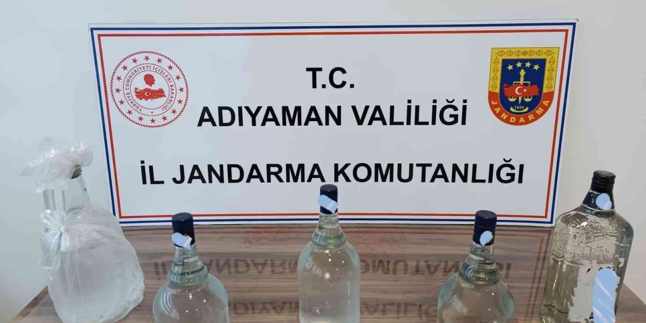 Jandarma sahte içki ele geçirdi