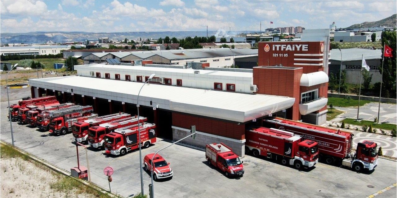 Kayseri OSB İtfaiyesi 2022’de 382 olaya müdahale etti
