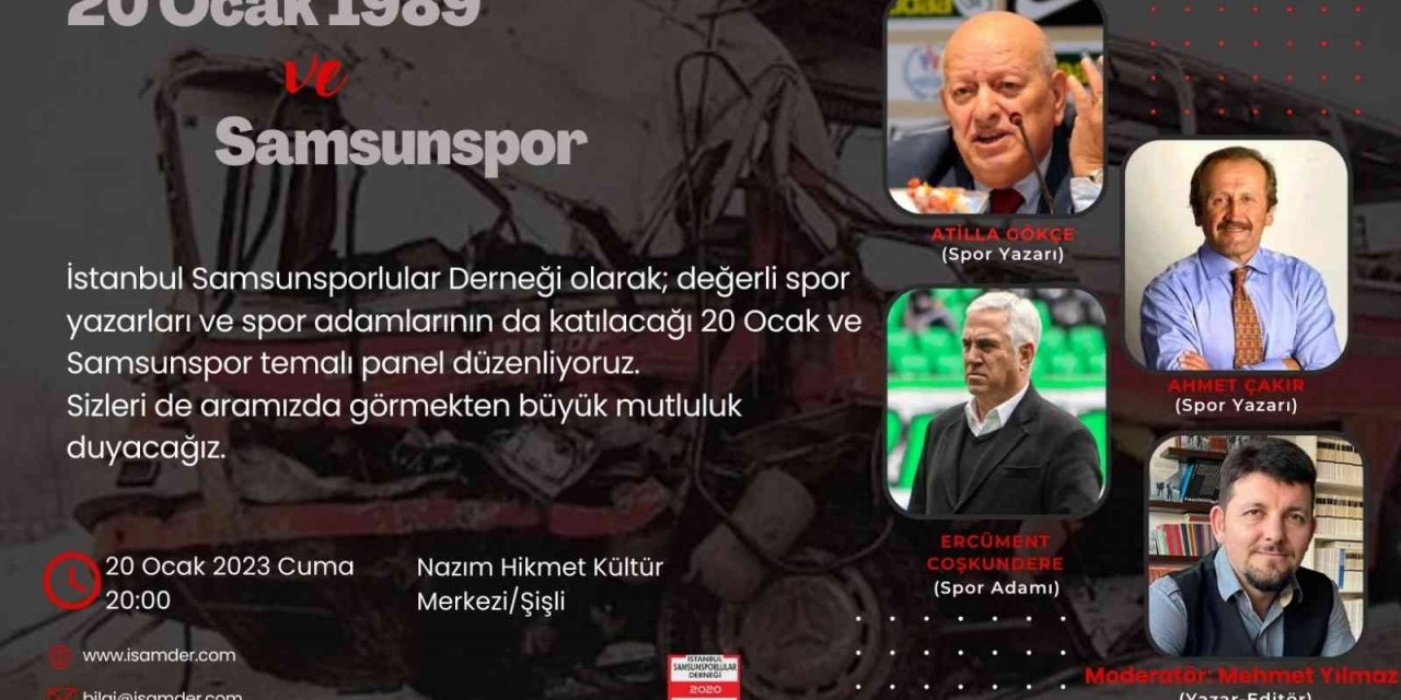 Samsunspor’un 20 Ocak 1989 kazası İstanbul’da anılacak