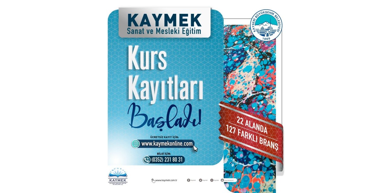 KAYMEK’in 2. dönem kurs kayıtlarına ilk saatlerden yoğun ilgi