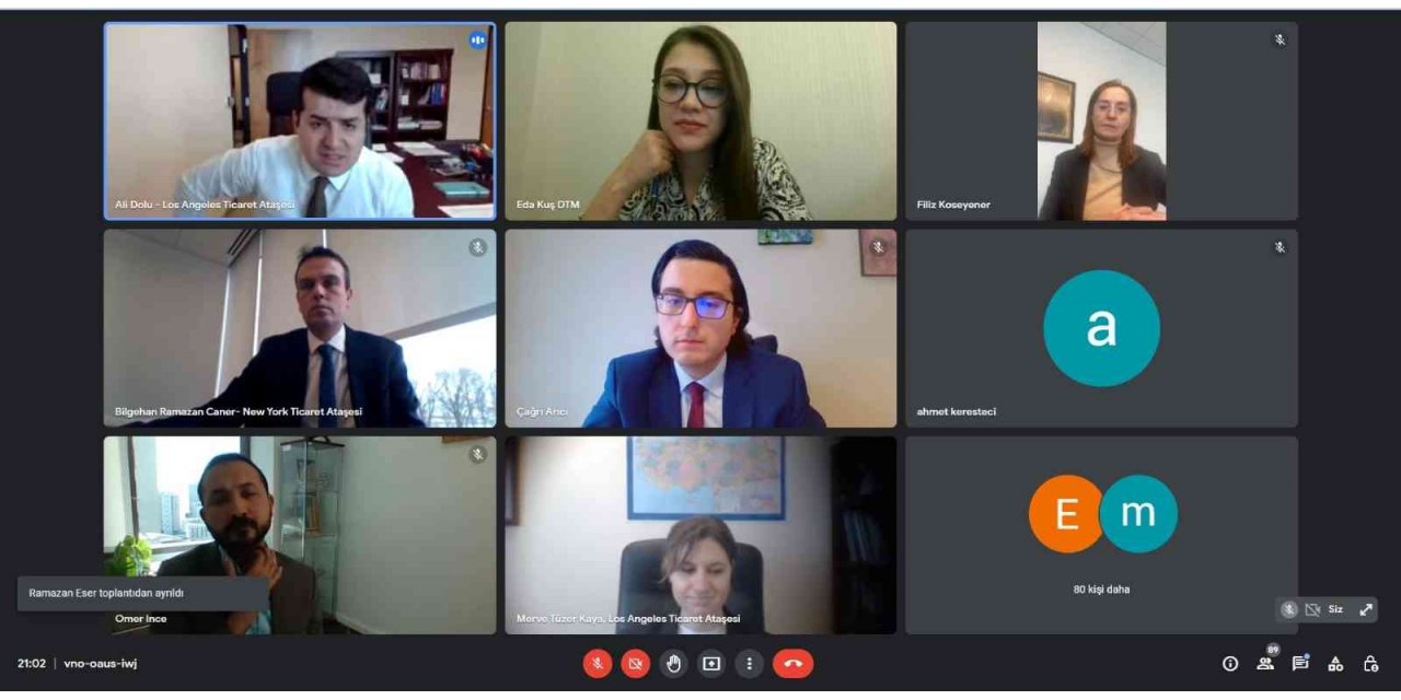 Konya Ticaret Odası'ndan 'Amerika Pazarına Giriş ve Fırsatlar' webinarı