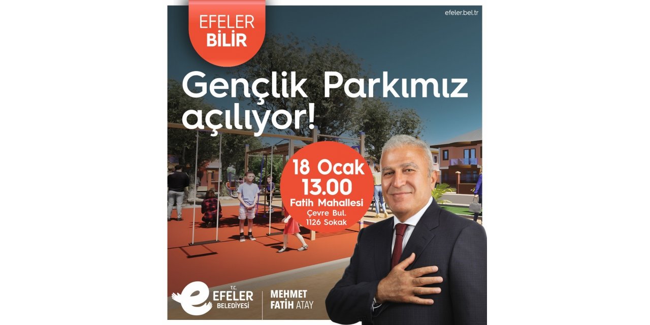 Başkan Atay’dan Efeler’e yeni bir park daha