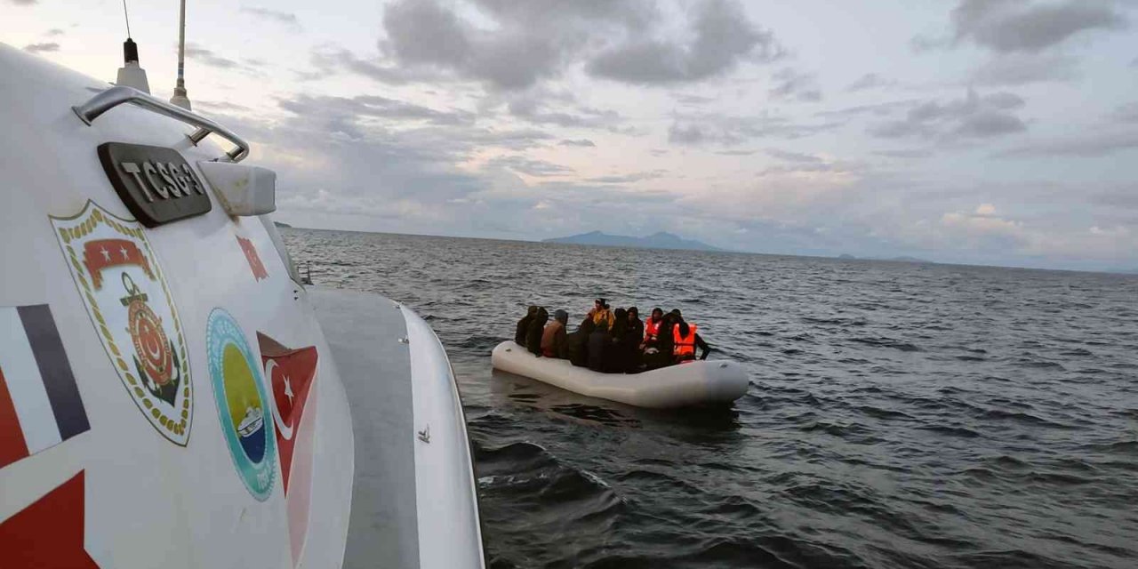 Datça’da 47 düzensiz göçmen kurtarıldı