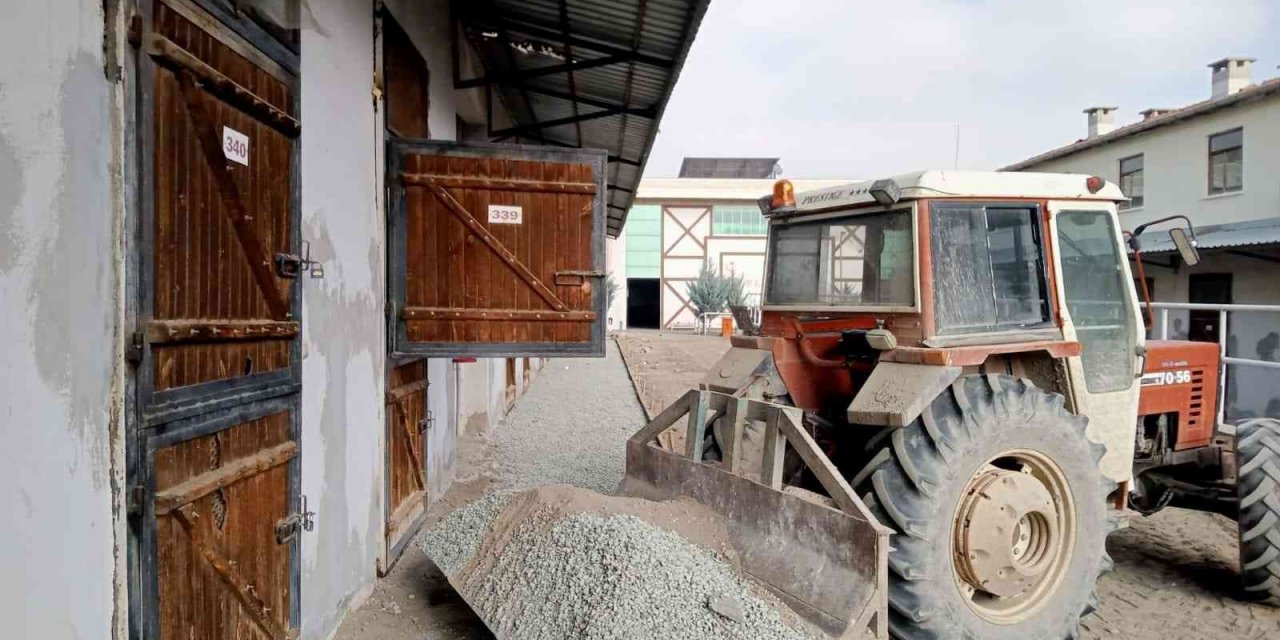 Elazığ Hipodromunda yeni sezon öncesi çalışmalar sürüyor
