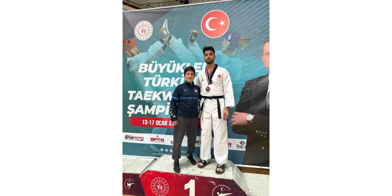 Yunusemreli taekwondocu Şahin Çelebi Türkiye 3’ncüsü oldu