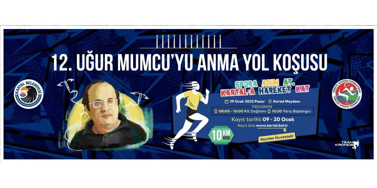 12. Uğur Mumcu’yu Anma Yol Koşusu Kartal’da yapılacak