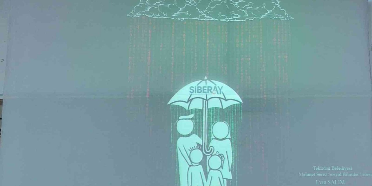 Tekirdağlı öğrencinin yaptığı siber afişi tüm Türkiye kullanacak