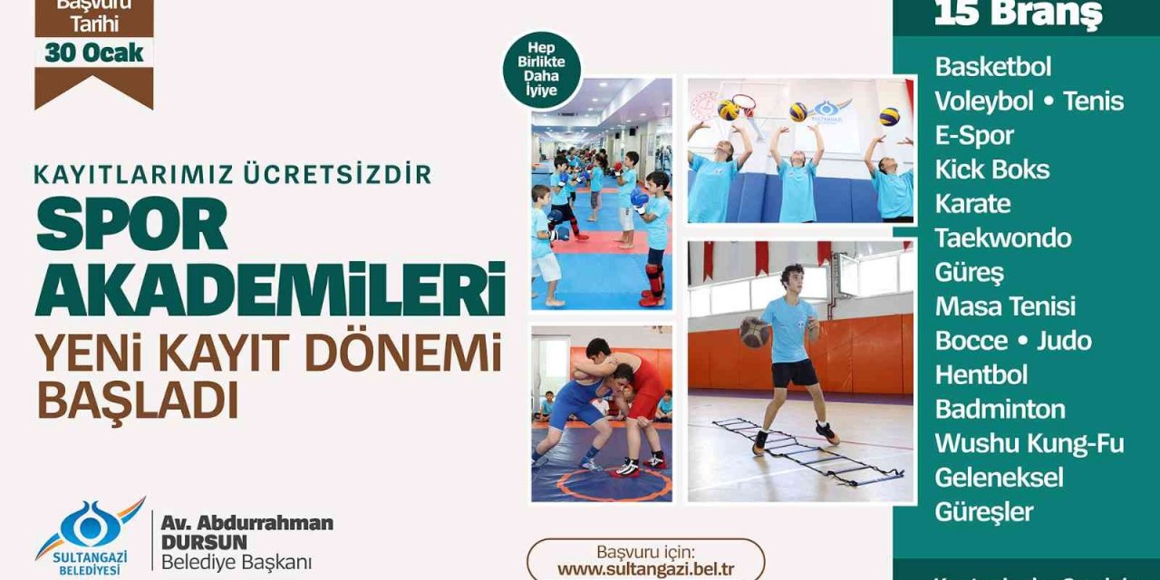 Spor Akademisi kayıtları başladı