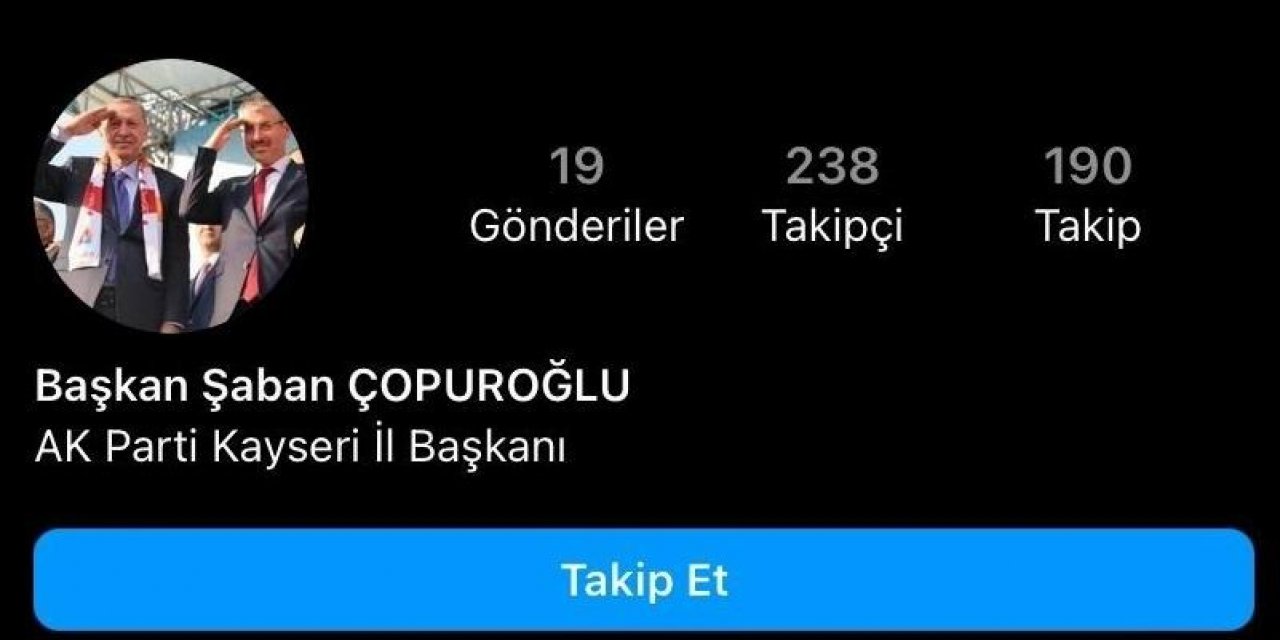 Çopuroğlu’ndan "sahte hesap" uyarısı