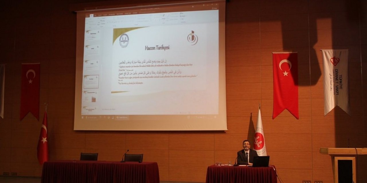 Aydınlı umrecilere eğitim semineri düzenlendi