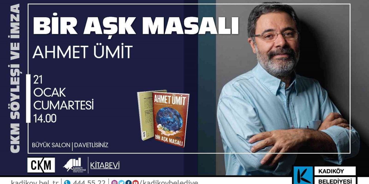 Ahmet Ümit “Bir Aşk Masalı” söyleşisiyle CKM’de