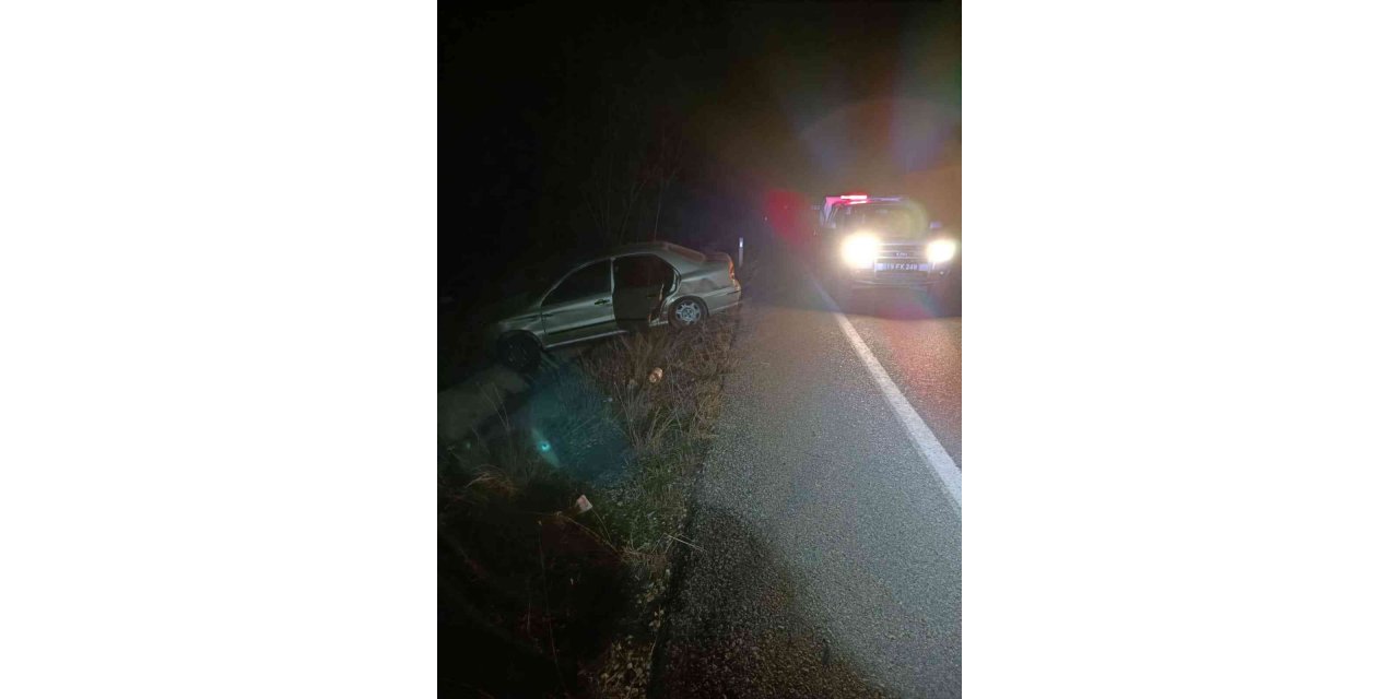 Kontrolden çıkan otomobil takla attı: 2 yaralı