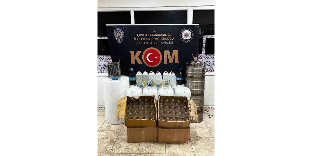 Jandarmadan kaçak içki operasyonu