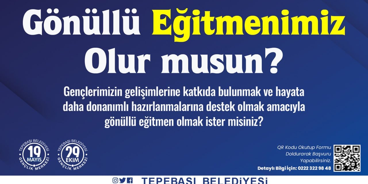 Gençlik Merkezleri gönüllü eğitmenleri arıyor
