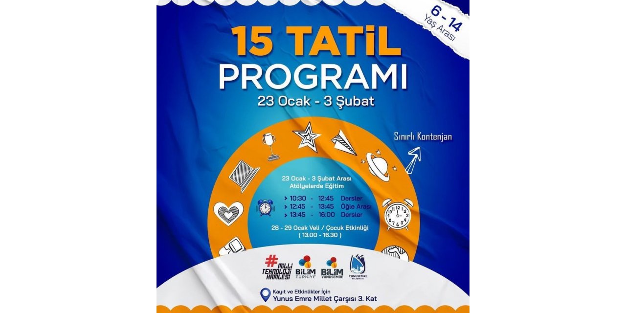 Bilim Yunusemre ara tatilde öğrencileri ağırlayacak