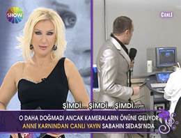 Anne karnından canlı yayın yaptı!