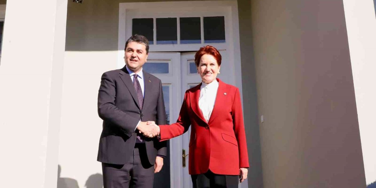 İYİ Parti lideri Akşener’den Demokrat Parti lideri Uysal’a ziyaret