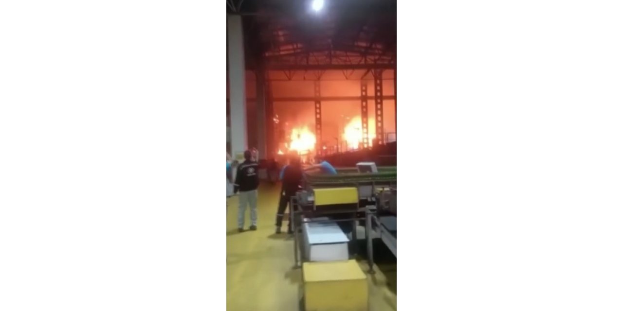Bursa’da fabrikada korkutan yangın