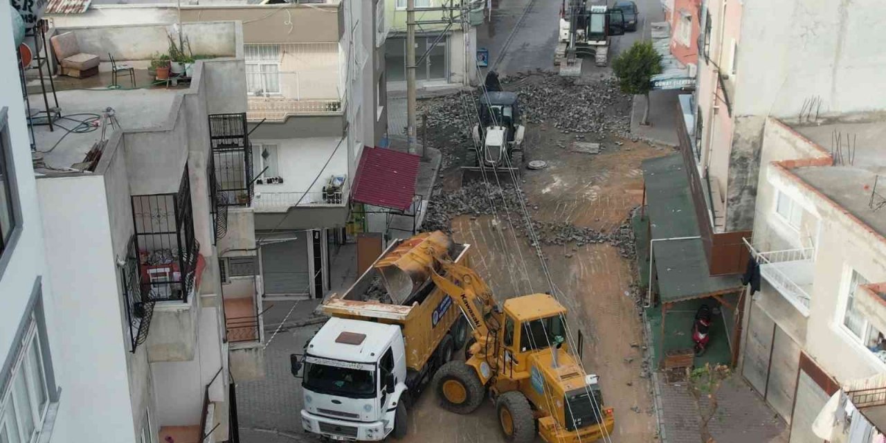Güneş Mahallesindeki yol çilesi bitiyor