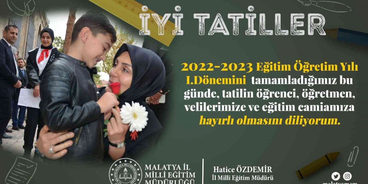 Öğrencilere ara tatilde dinlenmiş olarak eğitime başlama önerisi