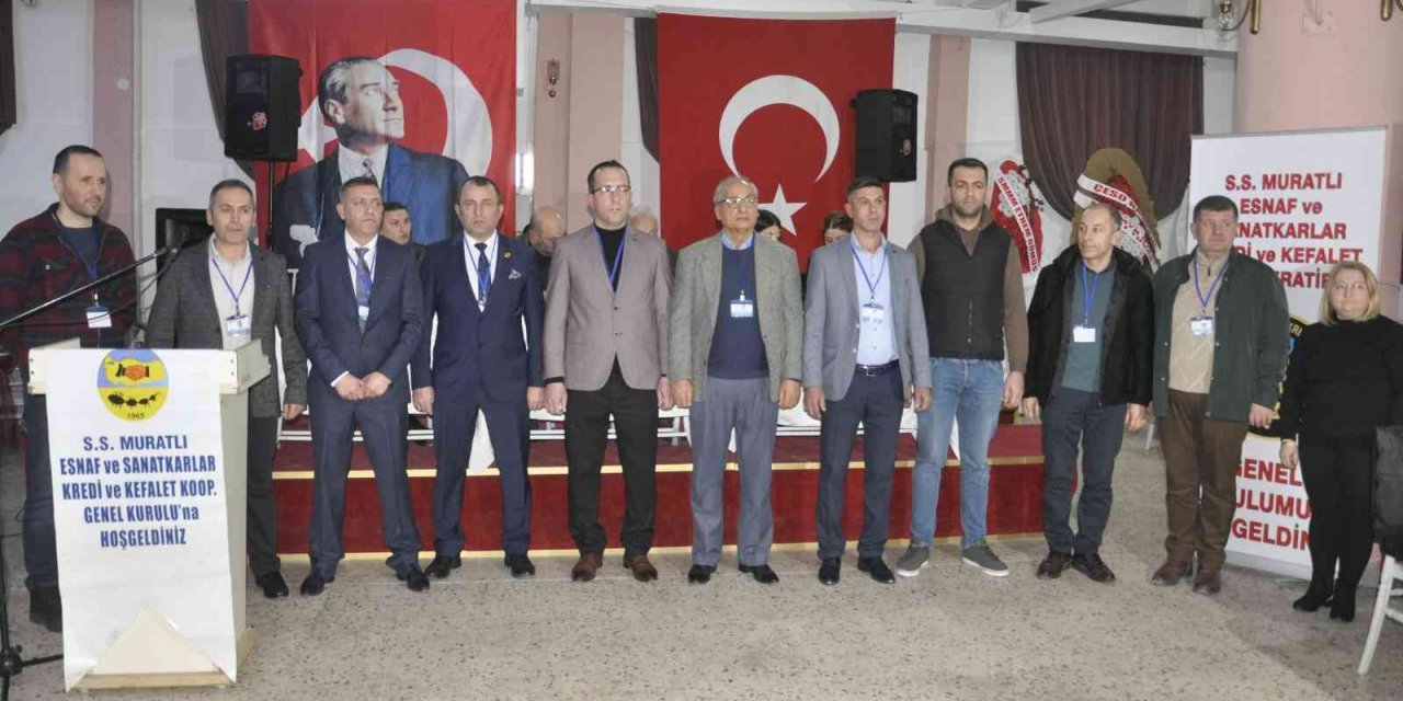 Muratlı Esnaf ve Sanatkarlar Kredi ve Kefalet Kooperatifi Başkanı Özyürek güven tazeledi