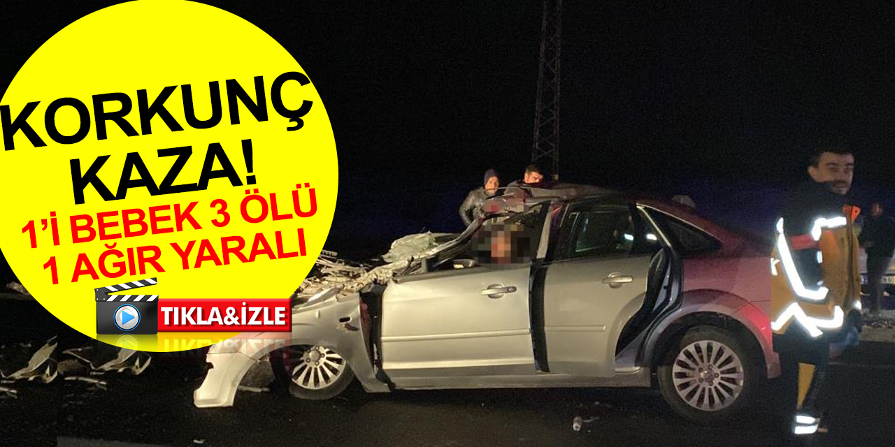 Konya plakalı otomobil vince arkadan çarptı! Gezginç ailesinden 1’i bebek 3 kişi öldü, 1 ağır yaralı