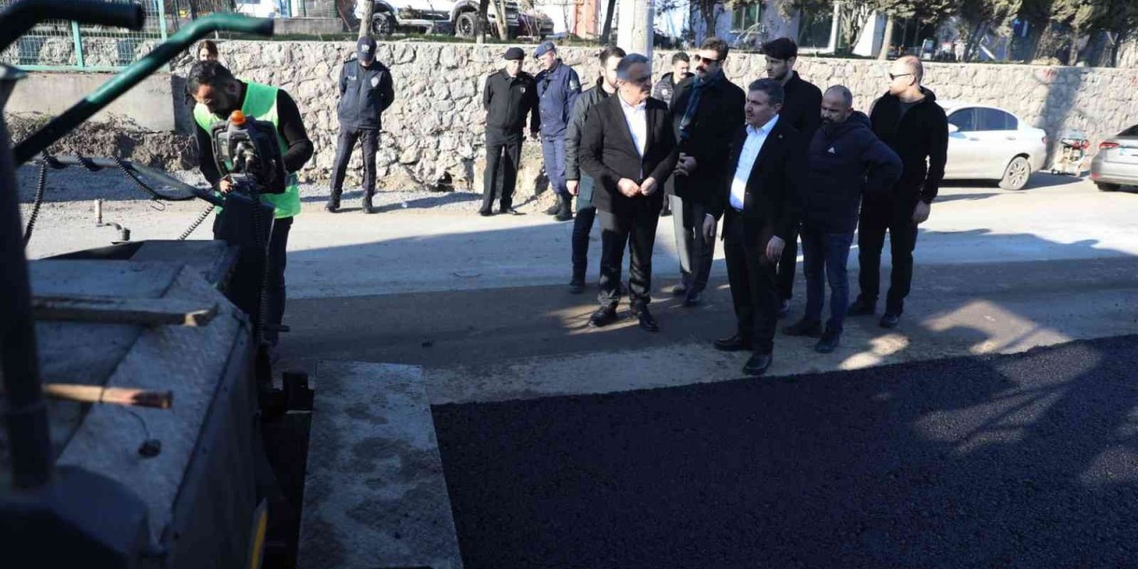 Gümüşova OSB yolu asfaltlandı