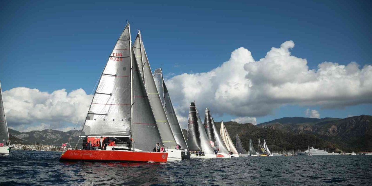 Marmaris yelkenli yat yarışları kış trofesinin ilk ayağı tamamlandı