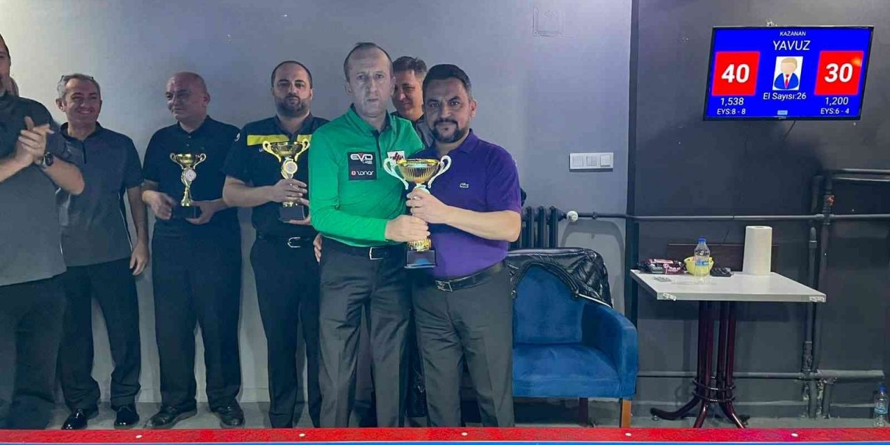 3 bant bilardoda Eskişehir birincisi belli oldu