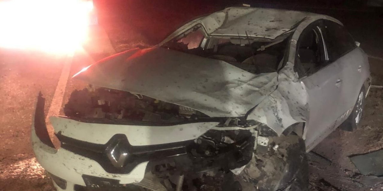 Bariyerlere çarpan otomobil takla attı: 1 yaralı