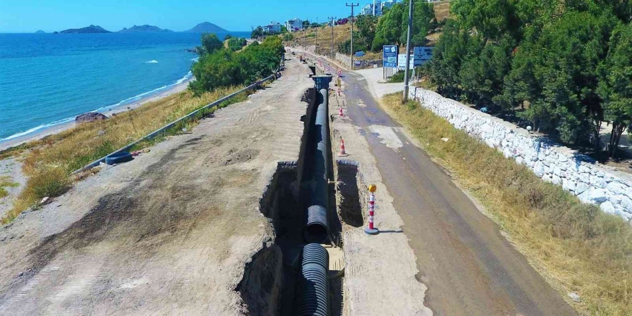 Bodrum kanalizasyon projesinin yüzde 93’ü tamamlandı