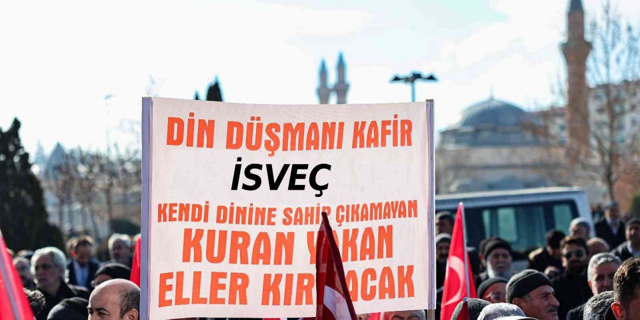 İsveç’te Kuran-ı Kerim’e yapılan saygısızlık Sivas’ta kınandı