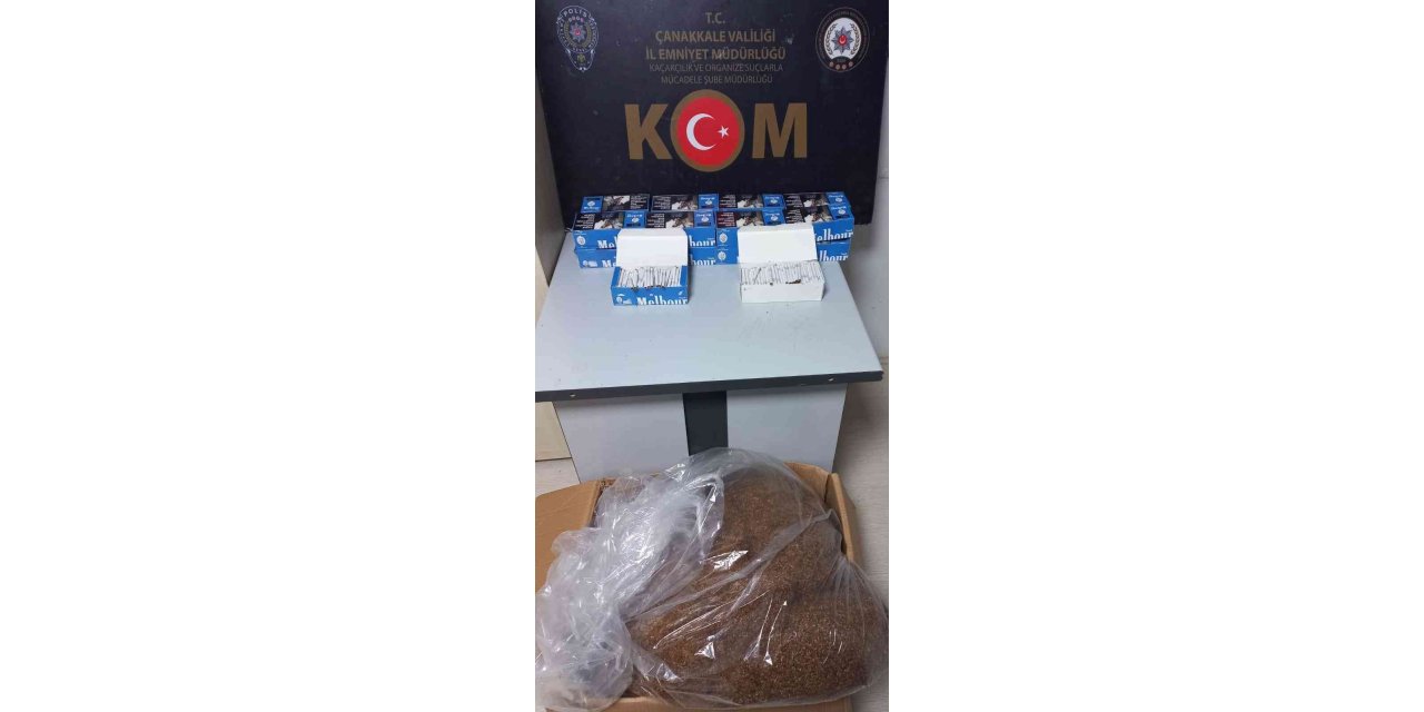 Çan’da 20 kilogram kıyılmış tütün ele geçirildi