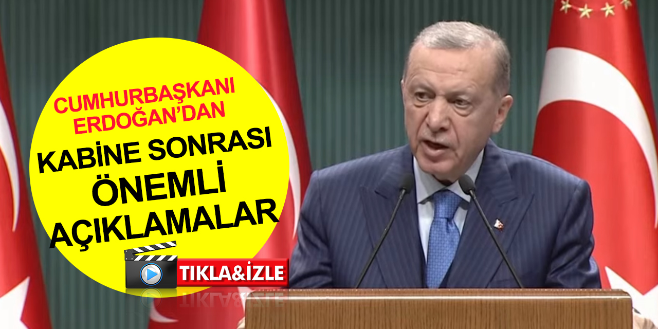 Cumhurbaşkanı Erdoğan'dan Kabine toplantısı sonrası önemli açıklamalar! Seçim için en uygun tarih..
