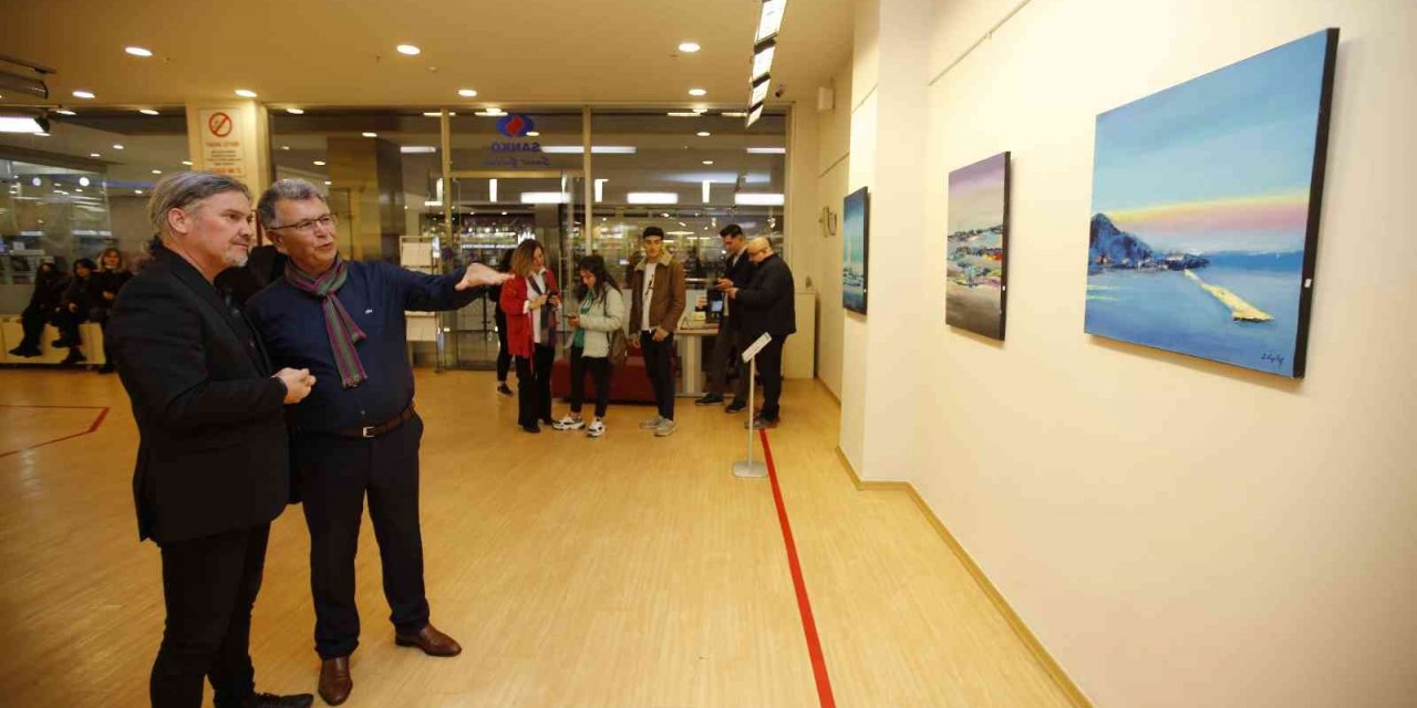 SANKO Sanat Galerisi’ndeki ‘dinginlik’ temalı resim sergisi
