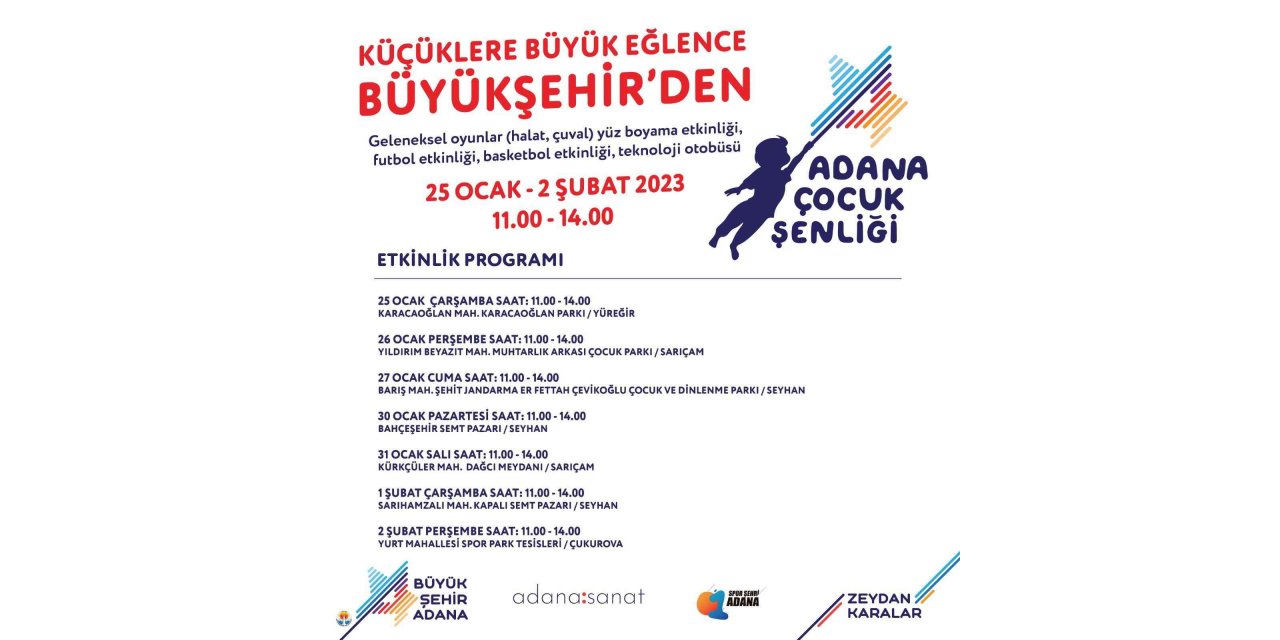 "Adana Çocuk Şenliği" yarın başlıyor