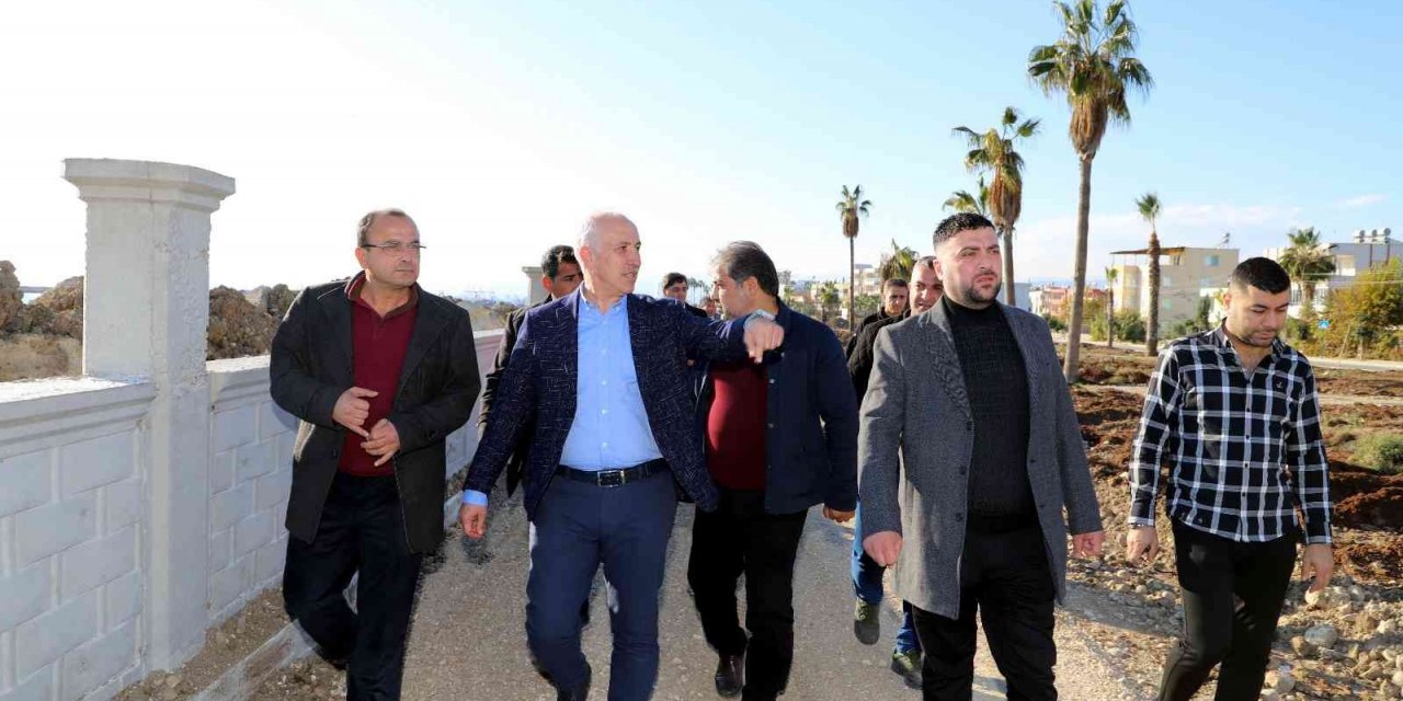 Karaduvar sahili yenileniyor