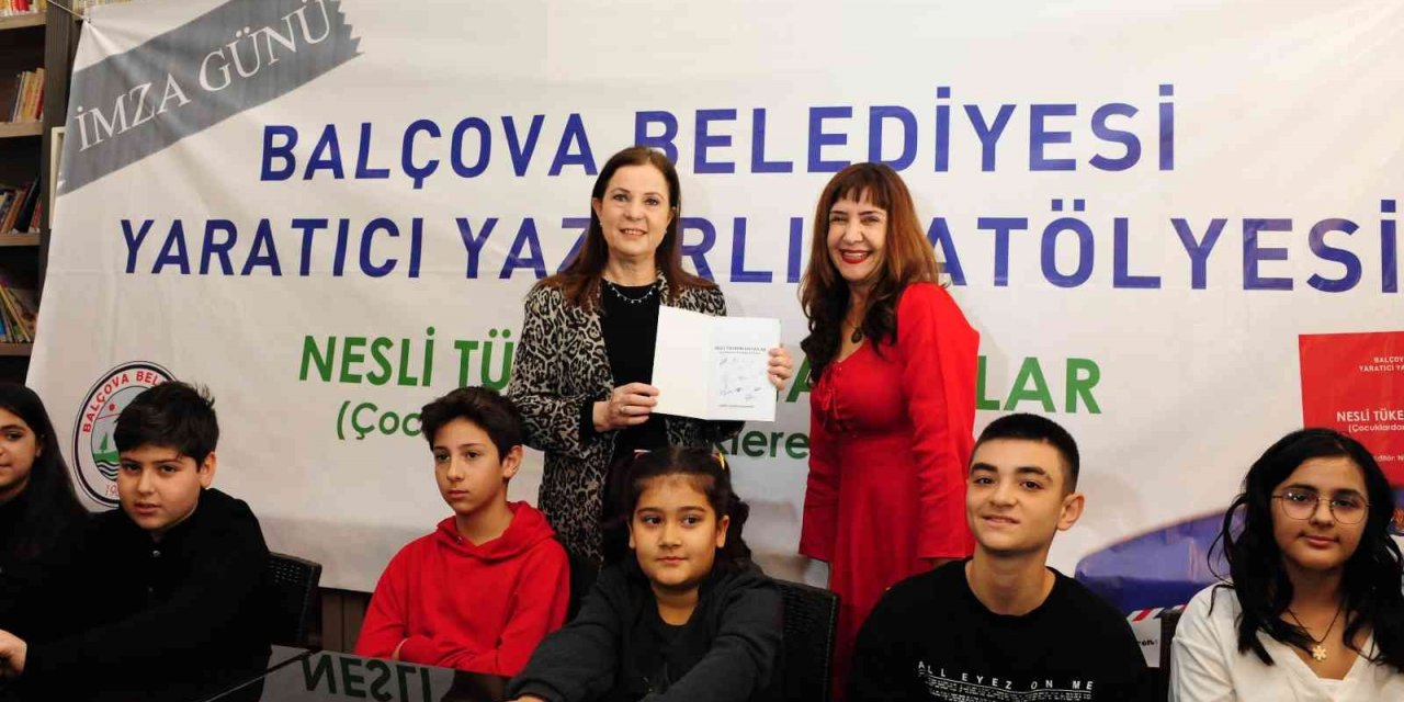 Balçova’nın minik yazarlarına ait ilk kitabın basımı yapıldı