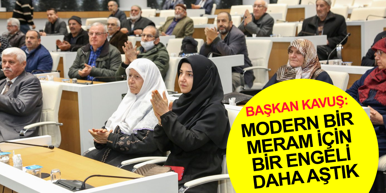 Konya Meram’da 18. madde çalışmaları! İki mahallede daha yeni tapu sevinci