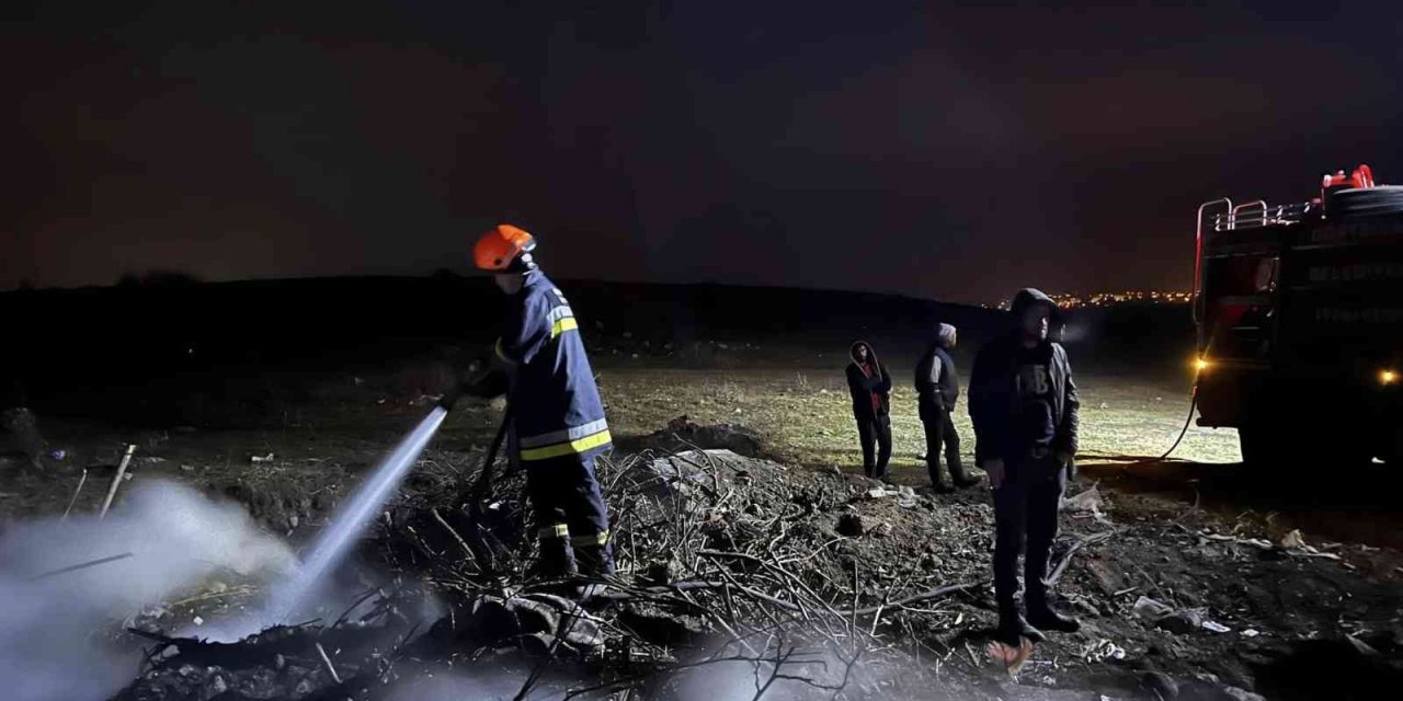 Bolu’da çıkan çöp yangınına erken müdahale faciayı önledi