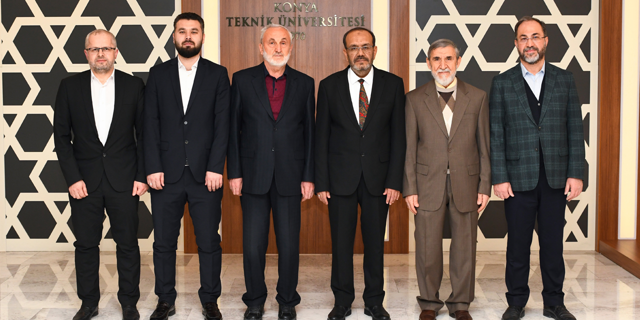 İlim Yayma Cemiyeti'nden Konya Teknik Üniversitesi Rektörü Çelik'e ziyaret