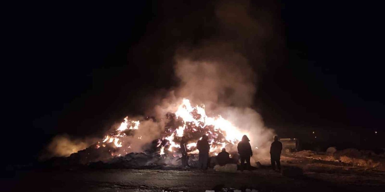 Kırıkkale’de 5 bin saman balyası küle döndü