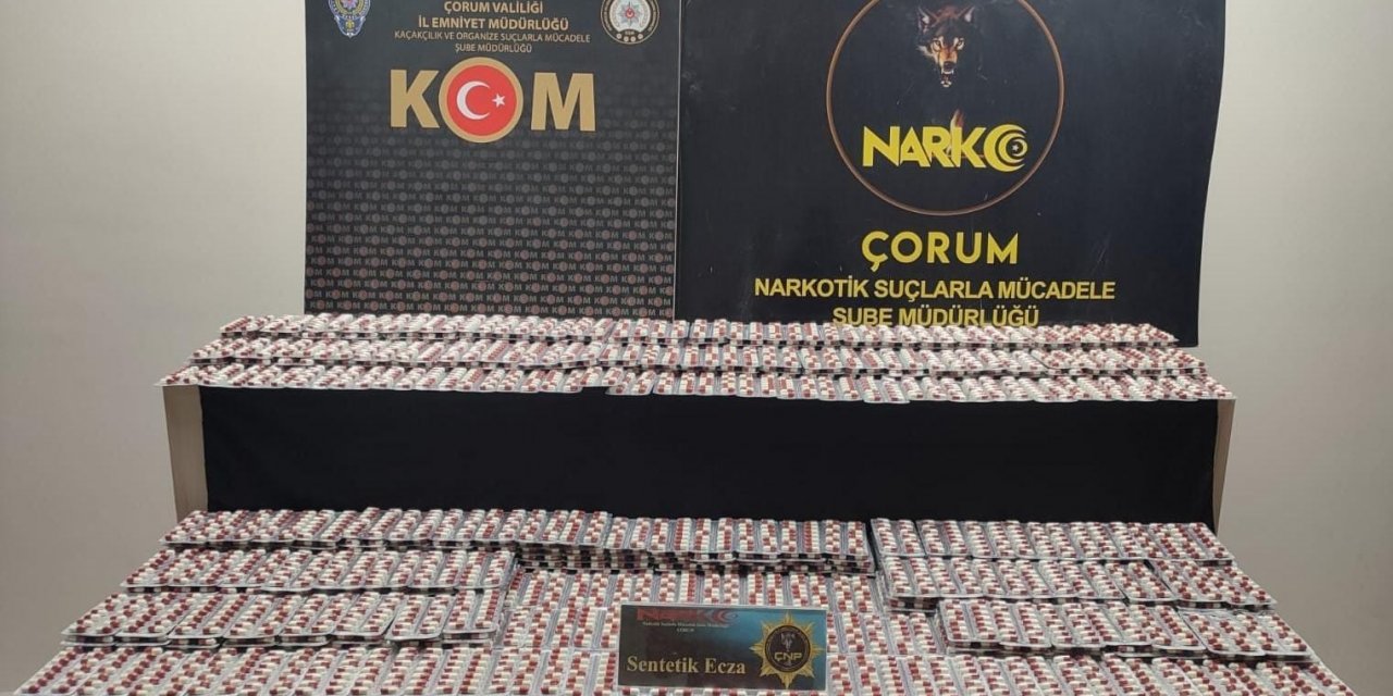 Çorum polisinden uyuşturucu operasyonu