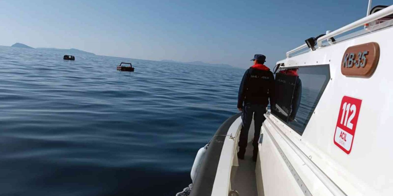 Datça’da 33 düzensiz göçmen kurtarıldı