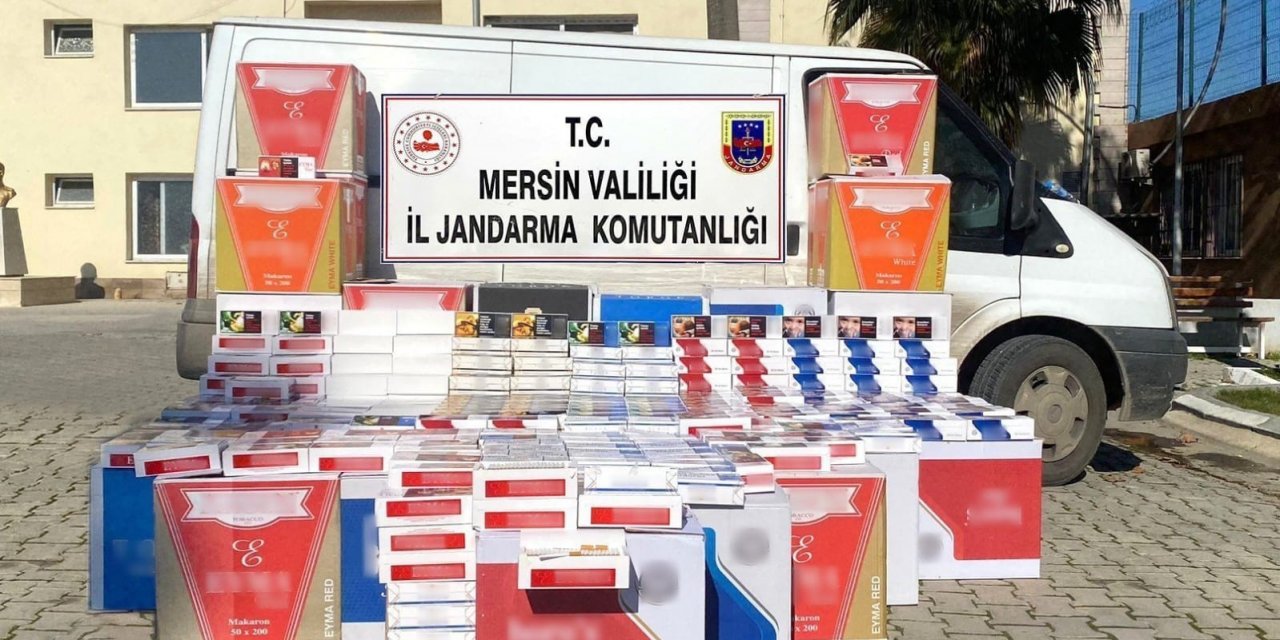 Mersin’de 170 bin adet kaçak sigara ele geçirildi