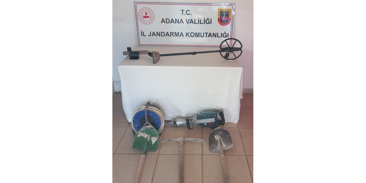 Kaçak kazı yapan 5 şahıs suçüstü yakalandı