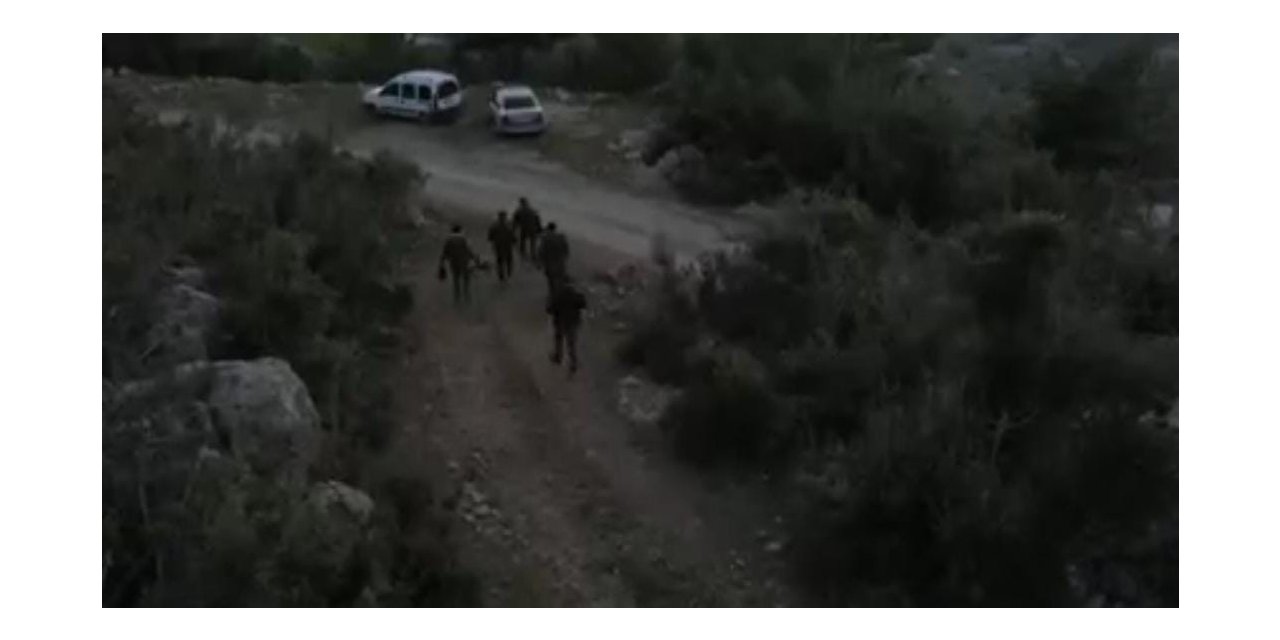 Kaçak avcı havadan takiple yakalandı